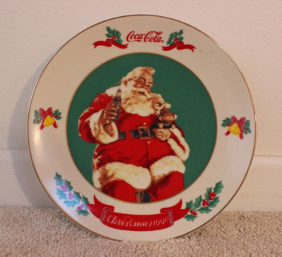 Coca-Cola Santa Collection Christmas 1990 Limited Production Collector's Plate