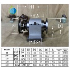 125/160 Machine Head HRB Bearing Lathe Spindle High-strength Lathe Head Assembly