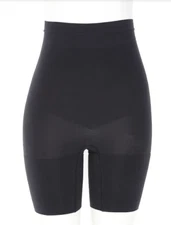 Spanx S1045 Shapewear Women Tummy Control High-Waisted Power Short Black Size XL