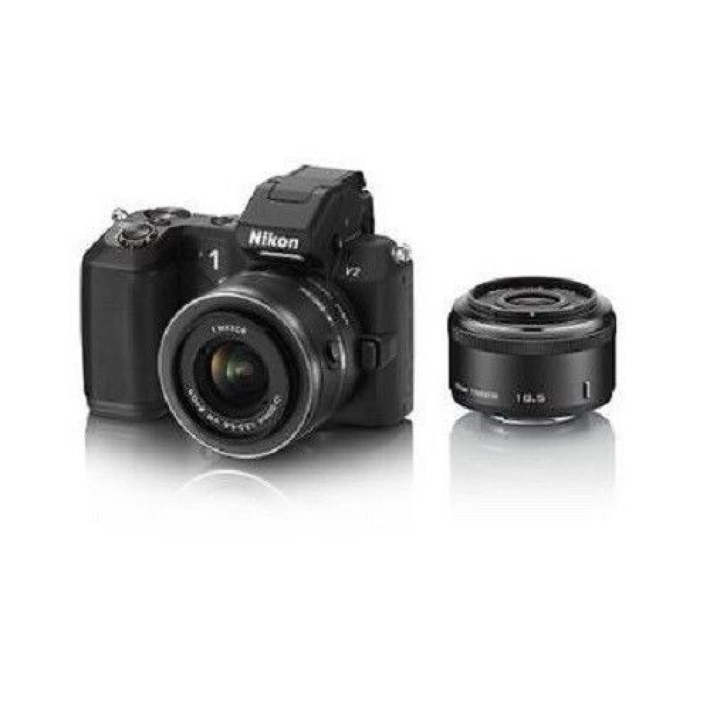 USED Nikon 1 V2 with 18.5mm f/1.8 and 10-30mm VR Black USED Nikon 1 V2 with 18.5mm f/1.8 and 10-30mm VR Black