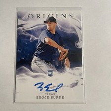 2020 Panini Chronicles Origins Signatures Brock Burke #22 Rookie Auto RC