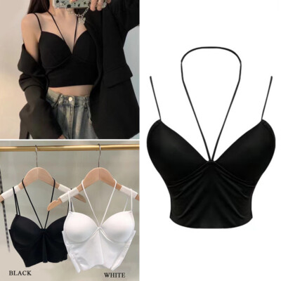 silk bralette top