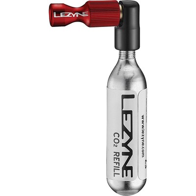 Lezyne CO2 Pompa Trigger Drive Rossa con Cartuccia 16g - Gonfiaggio Facile e Con