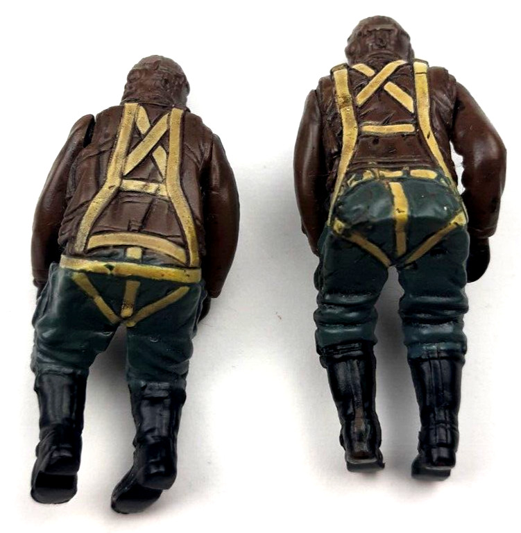 US WW2 Pilot Sitting Seated For Plastic Model Kits Lot of 2 Measure 2'' Tall