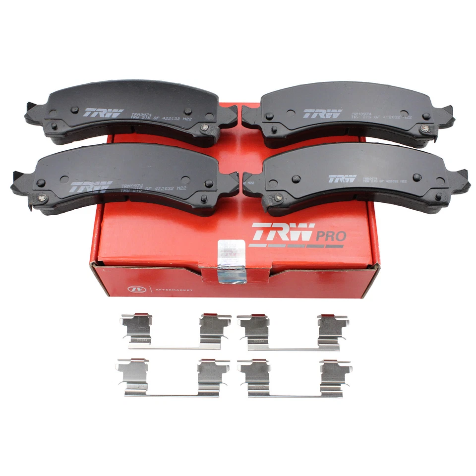 Juego de clips de pastillas de freno traseras metálicas TRW Pro para Chevy Express 2500 GMC Savana 3500 Foto 4 de 4