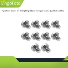 10x Circle Captive 1/4 D-Ring Hinged Screw for Tripod Camera Quick Release Plate