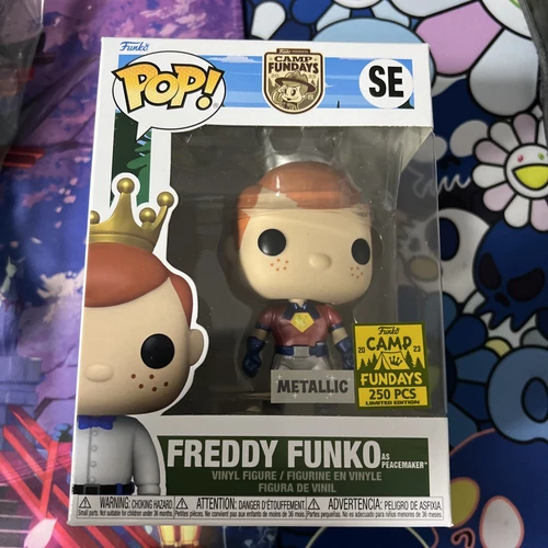SDCC STICKER 2023 CAMP FUNDAYS FREDDY AS THE PEACEMAKER 250 PCS METALLIC