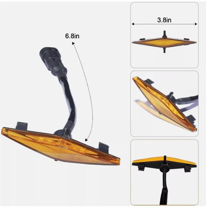 4x Luces LED ámbar estilo Raptor para Toyota 4Runner TRD Pro 14-23 Foto 2 de 4