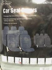 Fh Group Fh-fb067115 Blue Full Set Sports Fabric Car Seat Covers