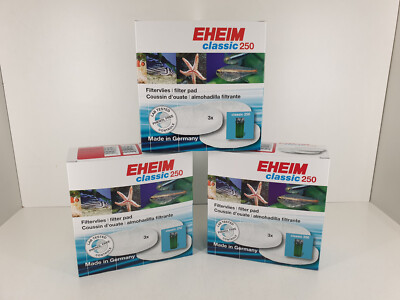 Eheim Außenfilter Classic 250 (2213) Filtervlies 3x [2616 135] 9 Stück NEU
