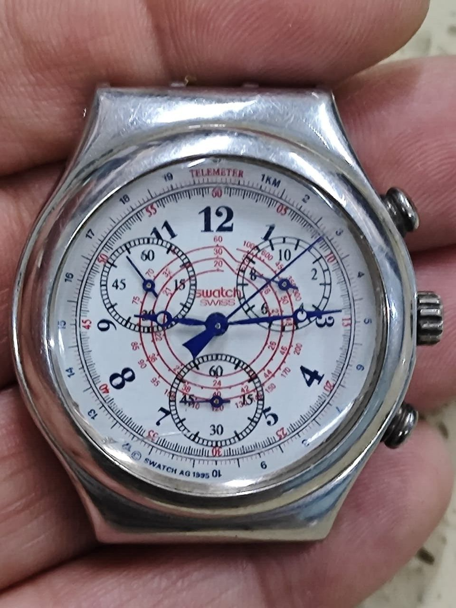 SWATCH IRONY CHRONO 1996 - YCS103 - RICHESSE INTERIEURE-Working | eBay