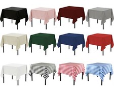 YCC Linens - Square Polyester Tablecloths for Weddings, Parties, and Home Use