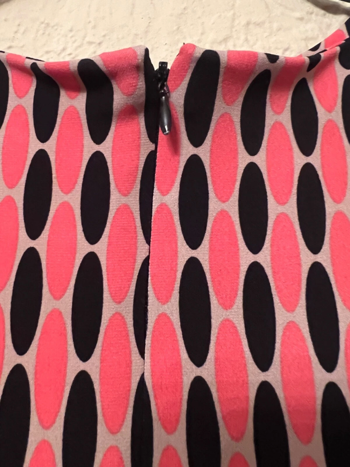 Abito donna Michael Kors arancione nero e arancione manica 3 4 a tubino taglia XS.