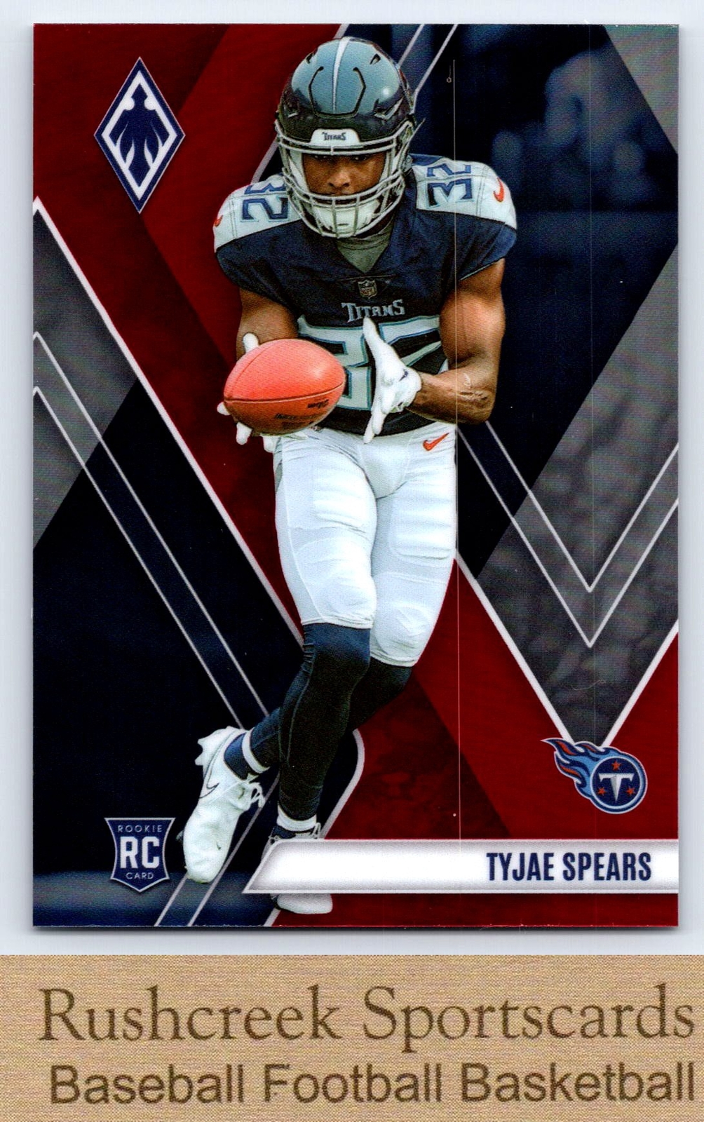 2023 Phoenix #129 Tyjae Spears RC Rookie Titans Red /250