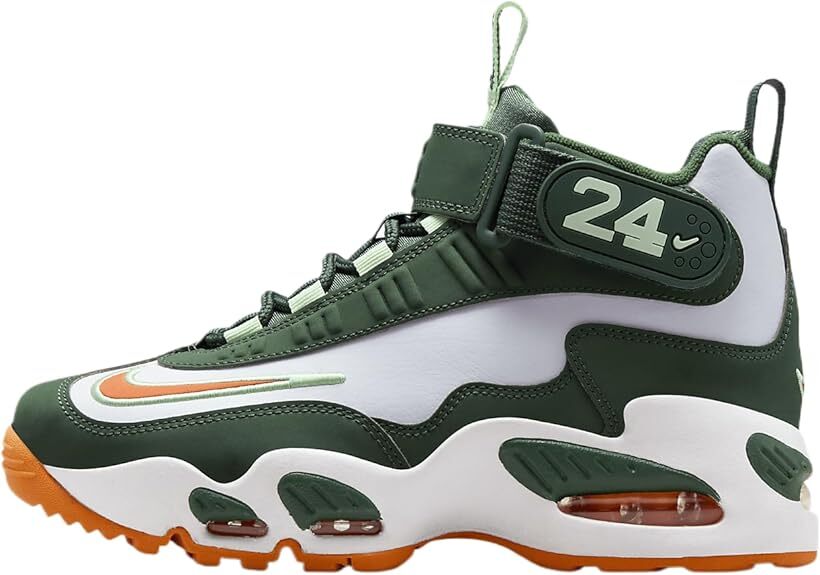 Кроссовки для больших детей Nike Air Griffey Max 1 BG Еловые/Ярко-мандариново-белые (FZ7281 323)