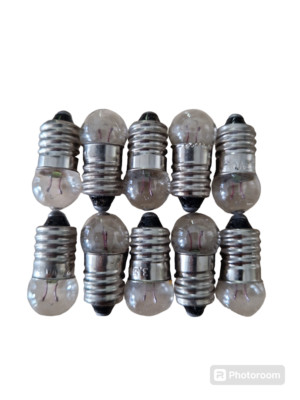 2x 5x 10x E10 3V 3,8V Birne Glühbirne Lampe Schraubsockel Glühlampe Taschenlampe