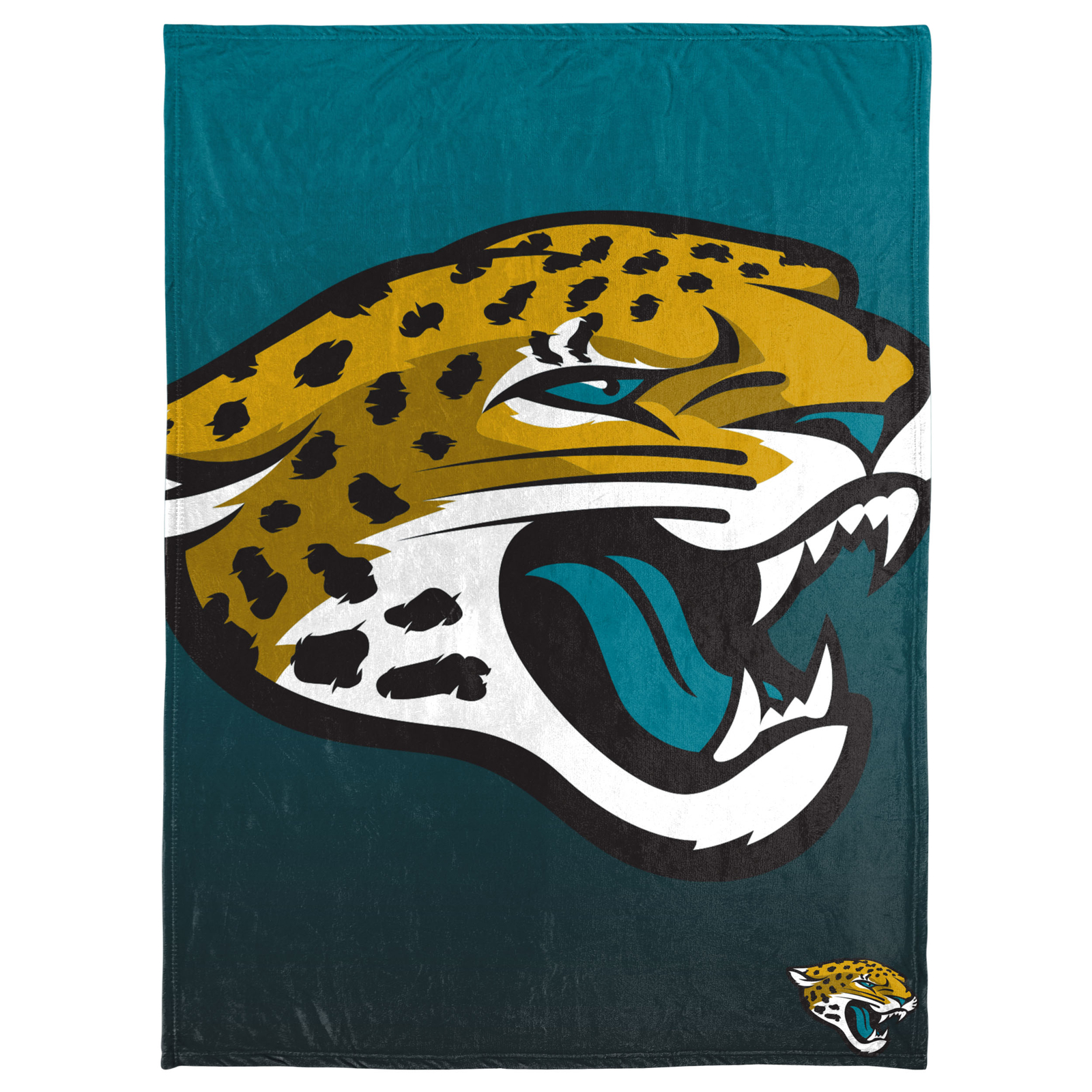 Покрывало FOCO NFL Jacksonville Jaguars Gradient Micro Raschel, 50 x 60