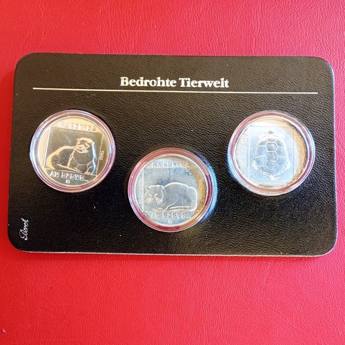 200 Forint Ungarn 1985 st / Bedrohte Tierwelt / SILBER / KM#643 KM#649 KM#650