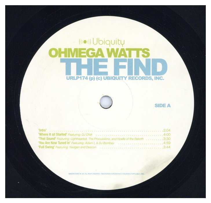 Ohmega Watts - The Find '05 2xLP US ORG!VG+/VG+ | eBay
