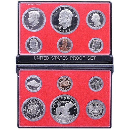 1977 S PROOF Set in Original Box US Mint (6 Coin Set) - Picture 2 of 4
