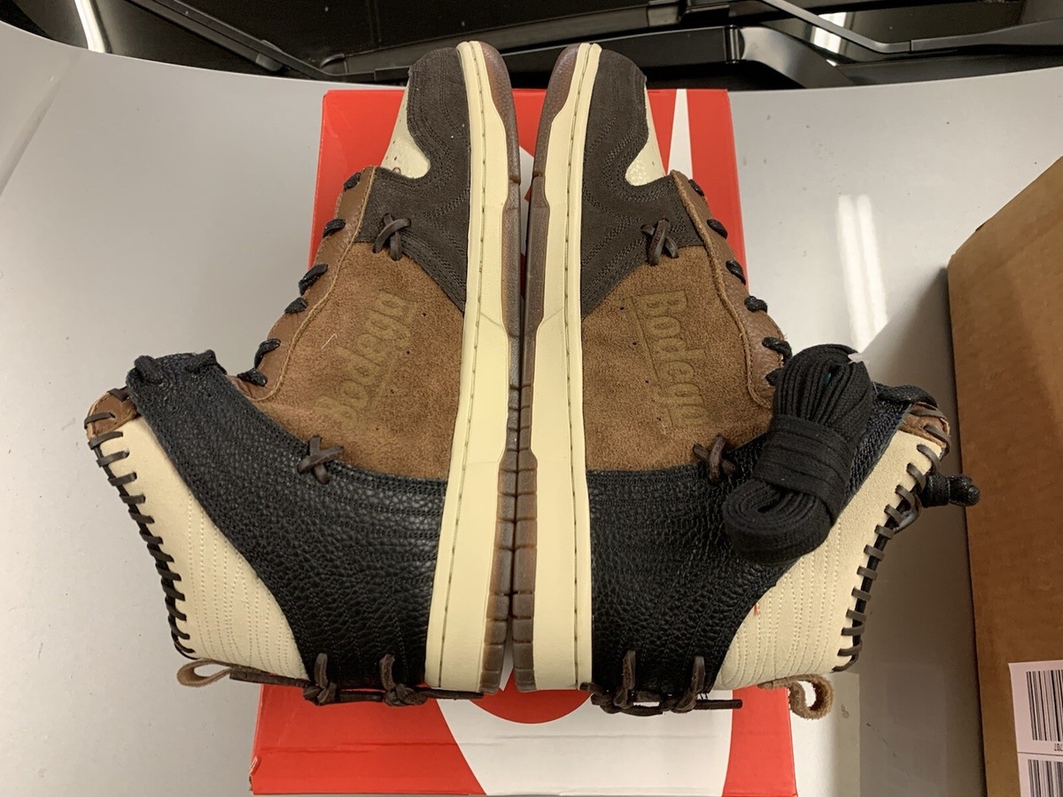Bodega X Nike Dunk High Hi Brown Brand New Size 11 100% Authentic 
