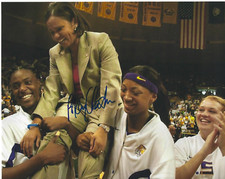 POKEY CHATMAN Signed 8 x 10 Photo WNBA Basketball LSU TIGERS Coach FREE SHIP