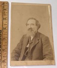 Rare Antique American Civil War Union Veteran with GAR Badge Cabinet Card Photo! — photo 5