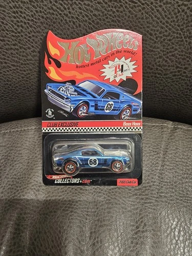 2008 Hot Wheels Blue Boss Hoss Mustang Redline Club Membership RLC