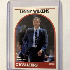 1989-90 Lenny Wilkens NBA Hoops Basketball Card #216