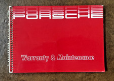 1986 Porsche 911 Carrera 928 Warranty Maintenance Schedule Service Book Original