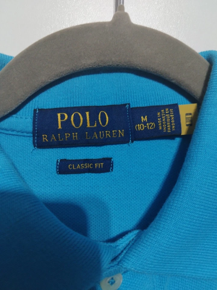 Ralph Lauren Polo Taille M (10/12 Ans) Bleu Excellent Etat - Photo 3/4