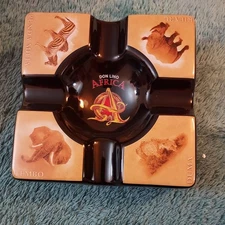 Don Lino Africa 4-Cigar Ceramic Ashtray 10" NIB
