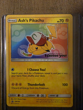Pokemon TCG Ash's Pikachu SM108 SM Promo Rare English 2017 on eBay