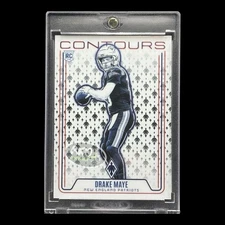 Drake Maye RARE ROOKIE BLACK & WHITE CHROME SP INVESTMENT CARD PATRIOTS MINT