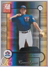 CESAR IZTURIS: 2001 DONRUSS ELITE ROOKIE CARD # 169. rookie card picture