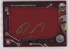 2022 Panini Elements Rookie Neon Material Signs 96/99 Danny Gray Auto 05k6