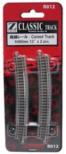 Rokuhan Scala Z 7297012 R 012 binario curvo R490-13° ( 2 pezzi ) nuovo