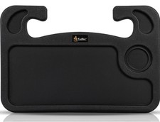 2 in 1 Car Steering Wheel Desk, Tray for Laptop Car Mount with Pen Holder Black