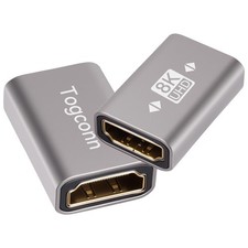 Togconn 8K HDMI Coupler 2 Pack, 2 Female to
