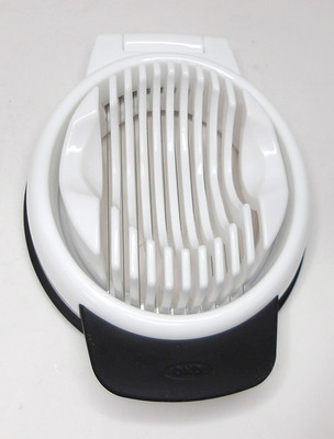 OXO Good Grips Egg Slicer, Cuts in 2 Directions,  Stainless Steel Wires, White