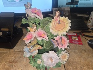 Ceramic waterfall music box