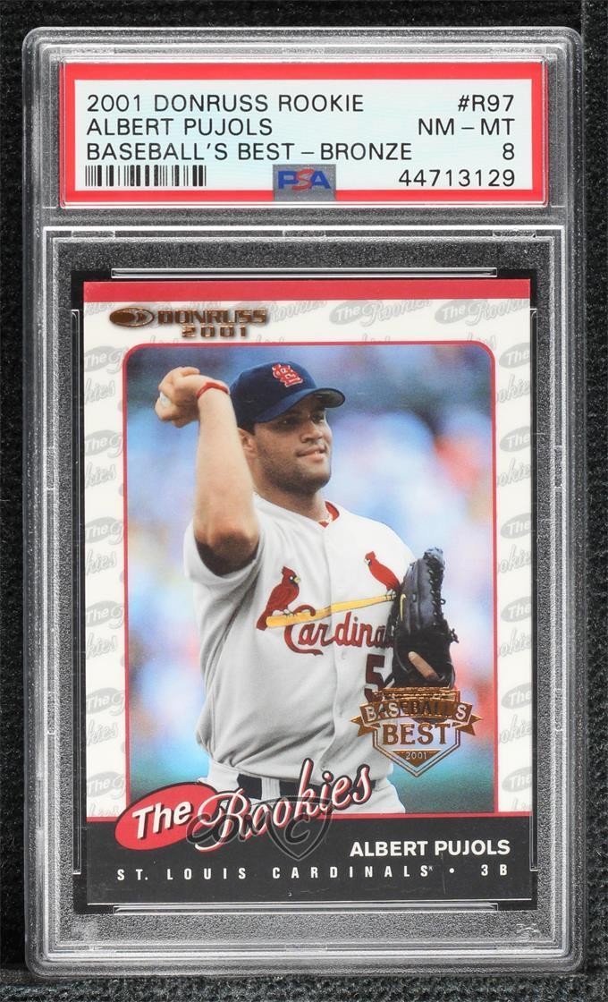 2001 Panini Donruss BASEBALL'S BEST-BRONZE #R97 Albert Pujols front