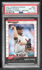 2001 Donruss The Rookies Baseball's Best Bronze Albert Pujols #R97 PSA 8 0ls