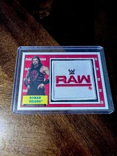 Roman Reigns WWE Patch card Serial #/299 Topps Heritage 2017 RAW Wrestling