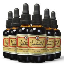 Lugol s Solution Iodine 2 2 Fl Oz Pack J.CROWS Lugols Bottle Premium Potassium