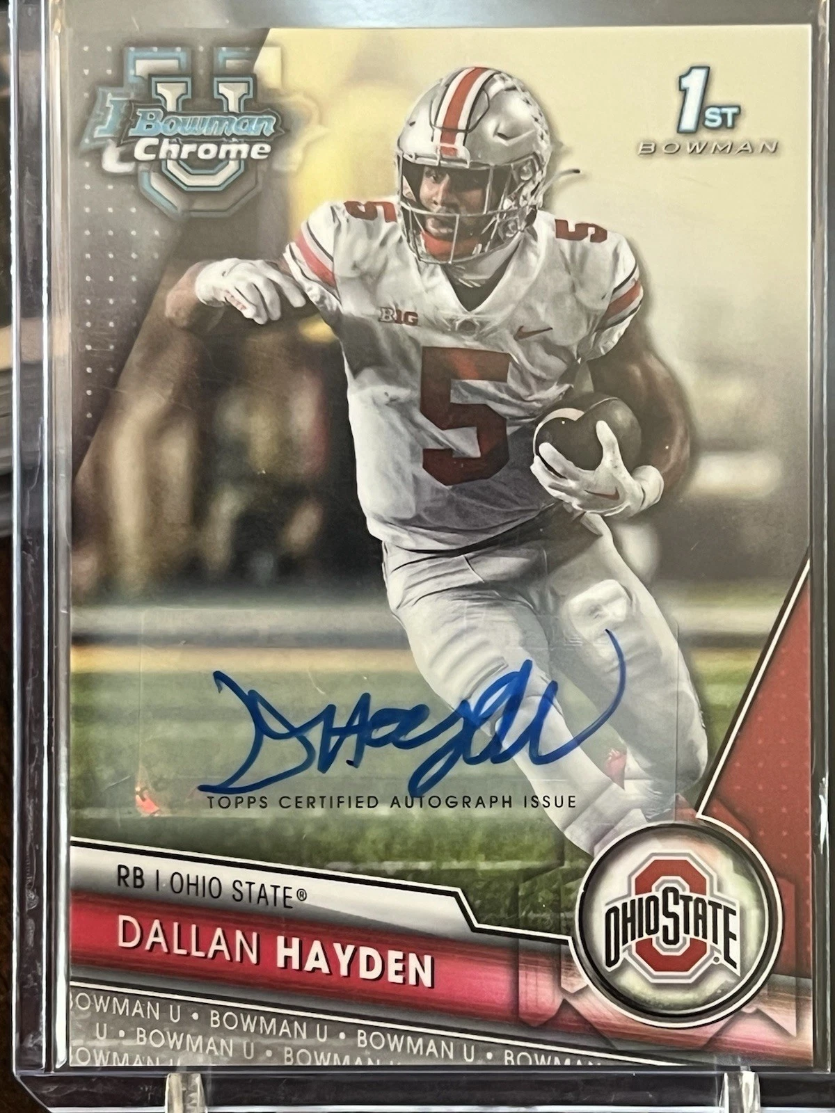 2023 Bowman University Chrome Dallan Hayden Chrome Prospect Autographs Auto #134