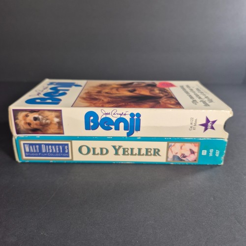 Old Yeller- VHS Walt Disney Studio Film Collection & Benji Video Tapes Lot - Picture 3 of 6