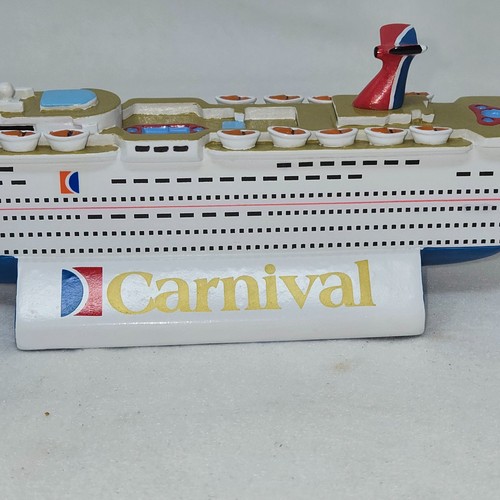 FIGURA RÉPLICA MODELO BARCO CARNIVAL FANTASY CRUISE LINE 8" - Imagen 9 de 12