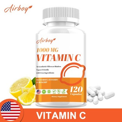 Vitamin C Capsules 1000mg - High Absorption Ascorbic, Antioxidant, Skin Health