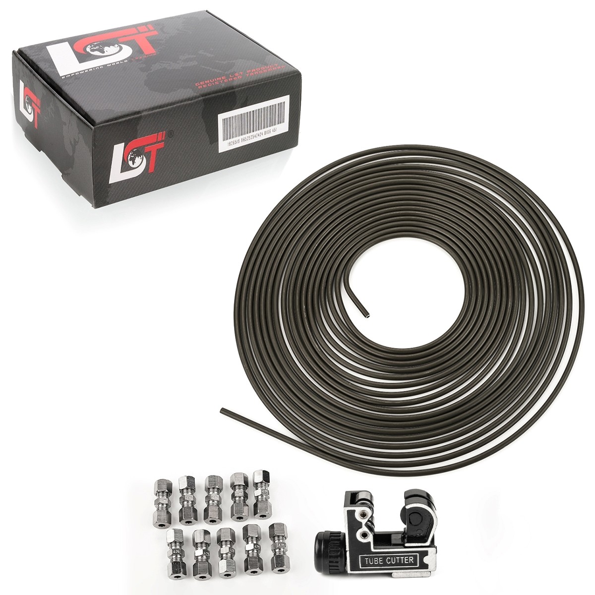 10M Brake Pipe Brake Line Steel Ø 4.75Mm Set +10 Quick Connectors For Subaru
